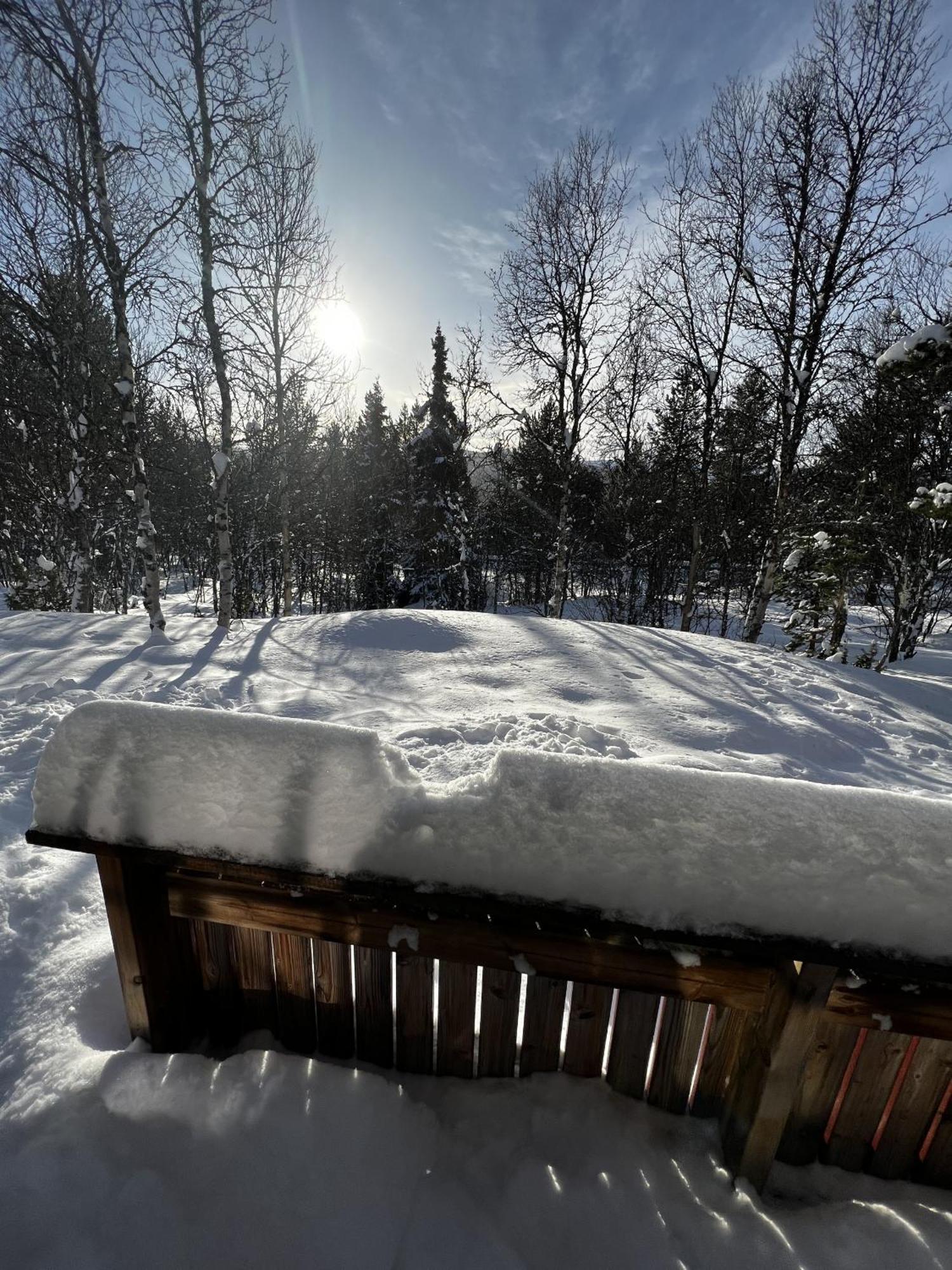 Koselig Hytte Med Usjenert Og Solrik Beliggenhet Geilo Luaran gambar